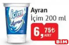 İÇİM AYRAN 200 ML